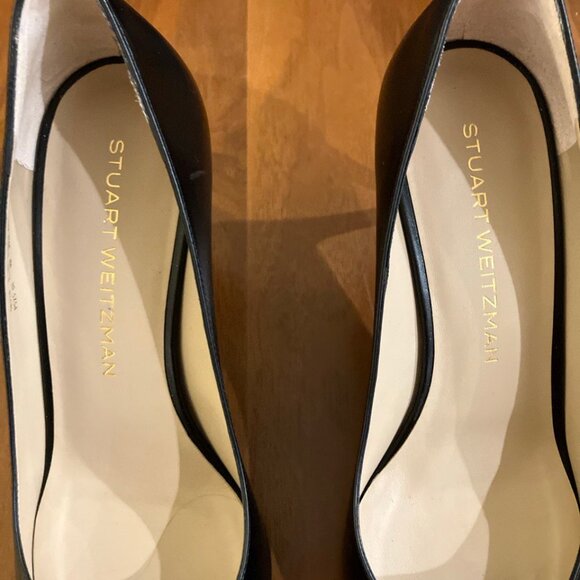 NWOT Stuart Wiseman pumps / heels black leather size 9 - Picture 5 of 6